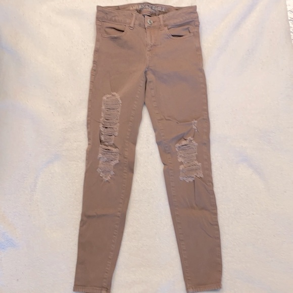 American Eagle Distressed Jegging Pants - Picture 2 of 8